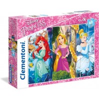 Clementoni Princess disney Supercolor Puzzle Maxi, Multicolore, 60 Pezzi, 26416